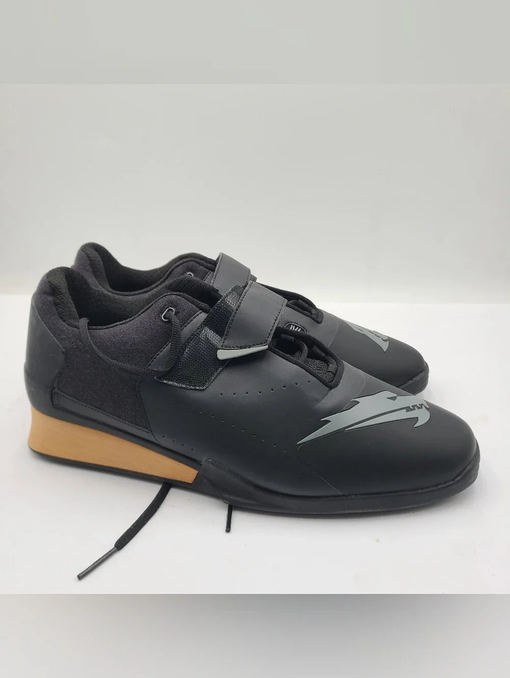 B46 Velaasa Strake Wooden Sole Weightlifting Mens Shoe Size US 14 Excellent